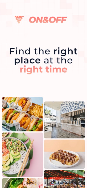 On & Off app — browse and discover